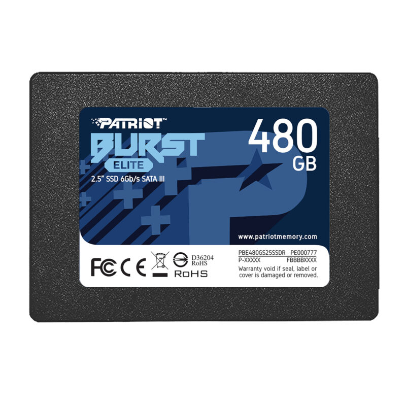 Patriot Burst Elite 480GB 2.5″ SATA III SSD