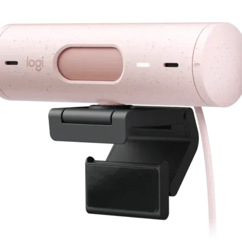 Logitech Brio 500 FULL HD 1080P Webcam With Light Correction Rose