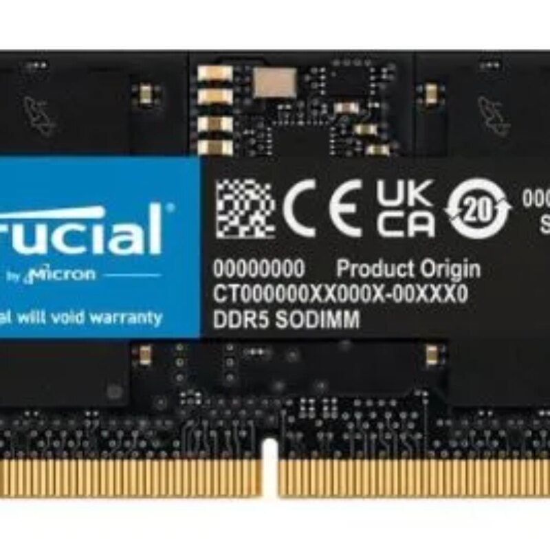 Crucial 16GB 4800MHz DDR5 SODIMM Notebook Memory