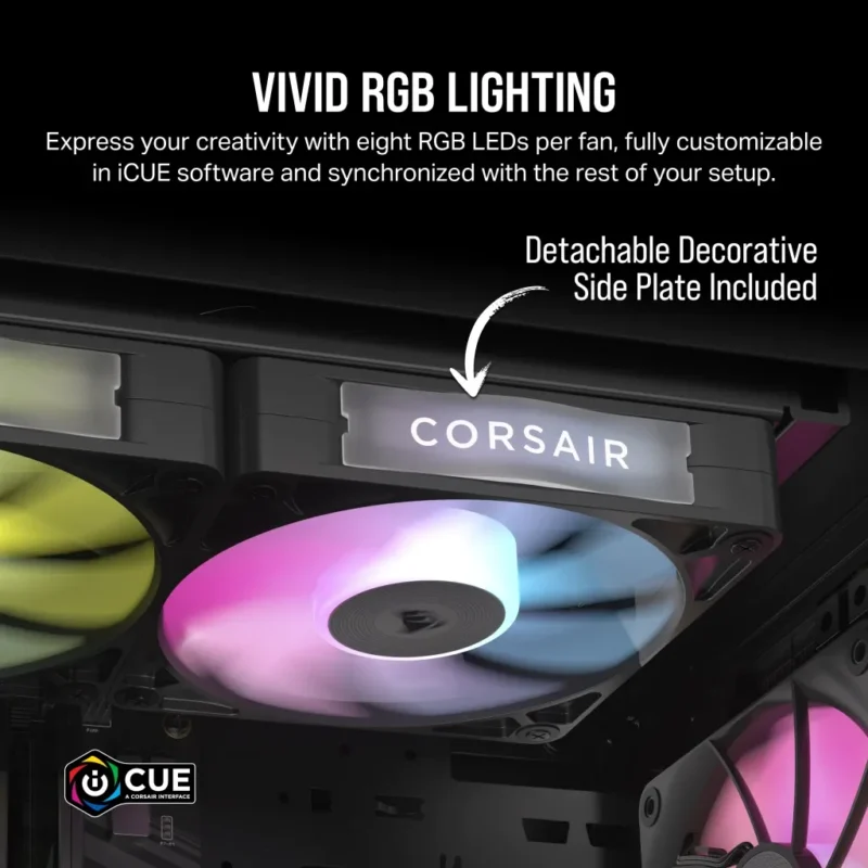 Corsair RX Series; iCUE LINK RX140; 140mm Fan; Dual Pack.