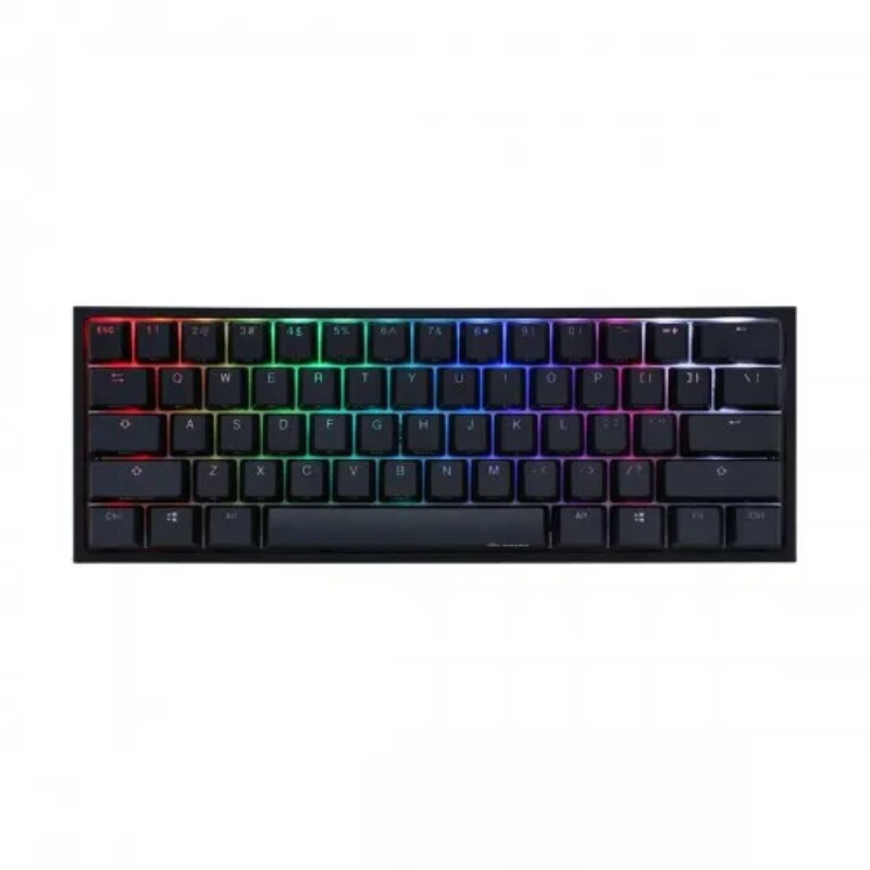 Ducky Keyboard One 2 Pro 60% Mechanical Keyboard; RGB; PBT Double Shot Keycaps – Cherry Brown .