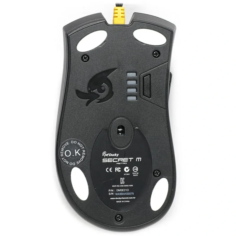 Ducky Mouse Secret M Retro PBT body mouse – PixArt sensor; Omron switches; 16000 DPI.