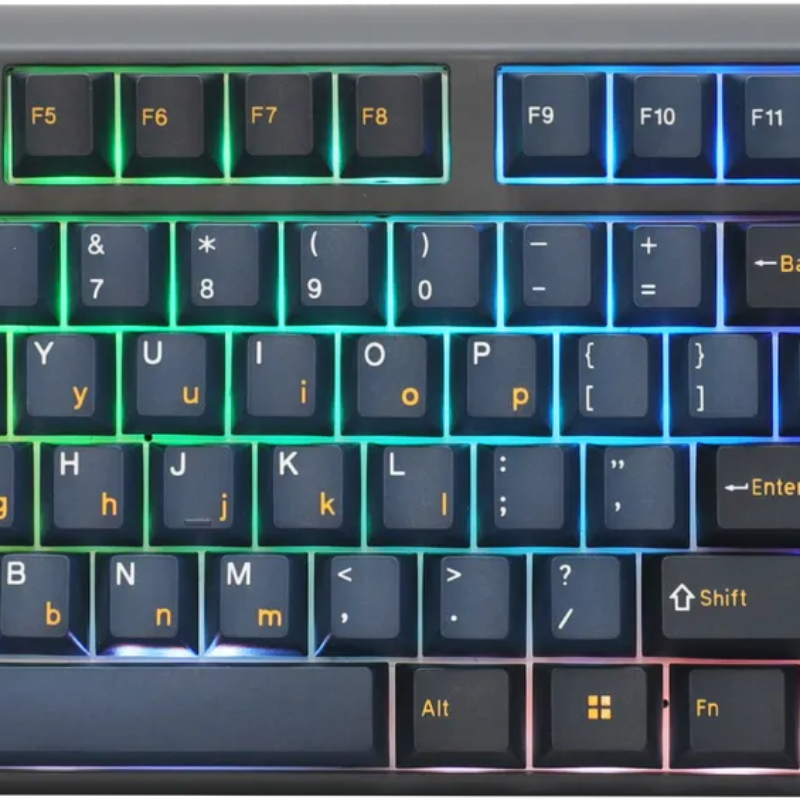 Ducky Keyboard One 3 Pro 100% Mechanical Keyboard; RGB; PBT Tripple Shot Keycaps  – Cherry MX2A Blue .