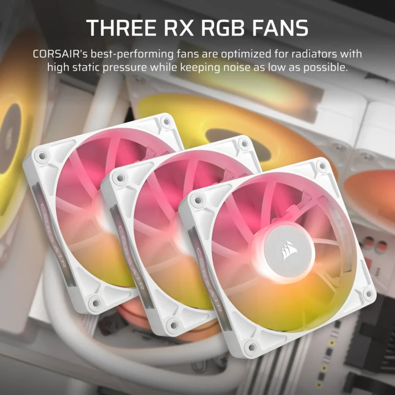 Corsair iCUE LINK TITAN 360 RX LCD Liquid CPU Cooler – RX120 RGB Fans – Fits Intel® LGA 1851/1700; AMD® AM5/AM4.