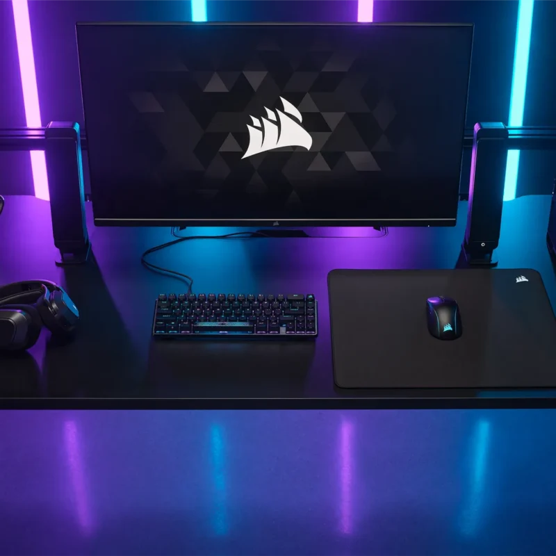 Corsair MM500 v2 Hybrid Cloth Gaming Mouse Pad – Large; Black; 450mm x 400mm