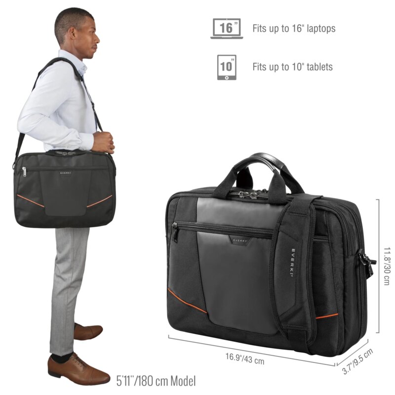 EVERKI EKB419 FLIGHT 16” LAPTOP BRIEFCASE BAG