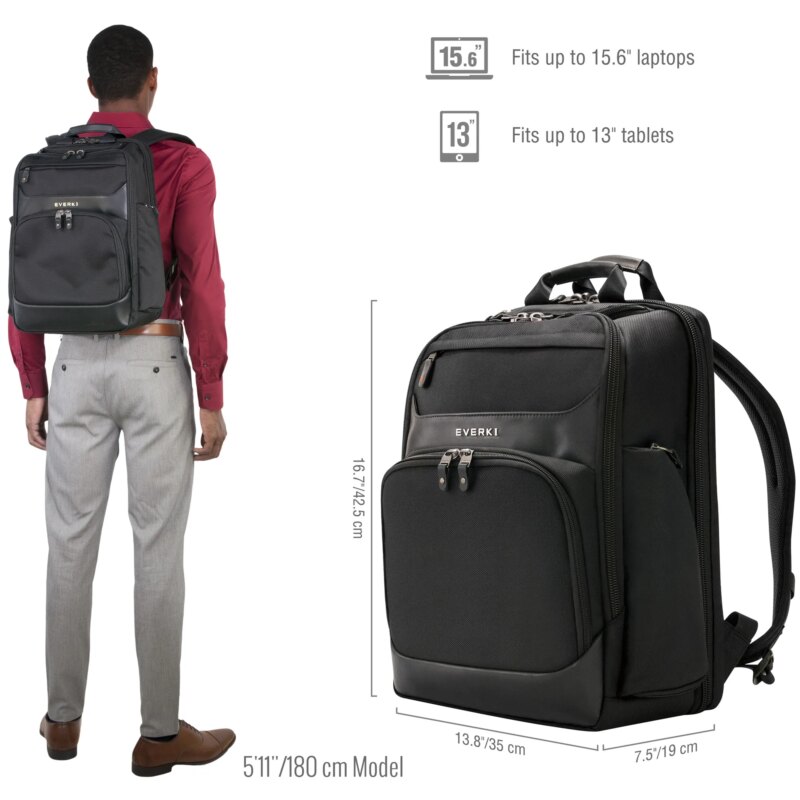 EVERKI EKP132 ONYX 15.6” LAPTOP BACKPACK