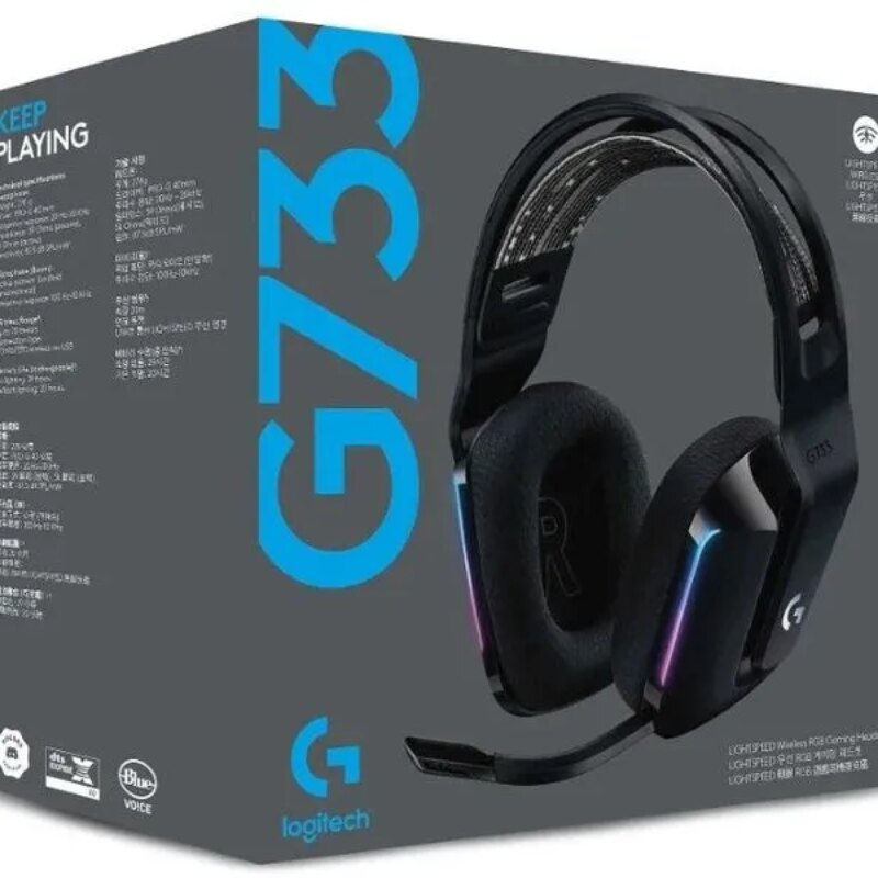 Logitech(R) G733 LIGHTSPEED Wireless RGB Gaming Headset – Black