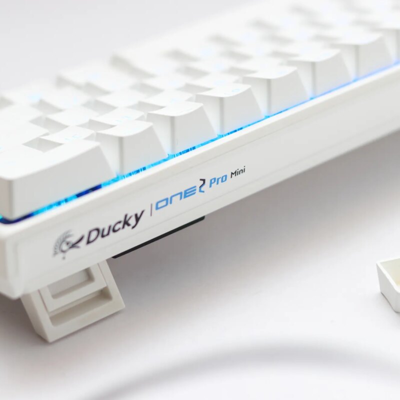 Ducky Keyboard One 2 Pro 60% Mechanical Keyboard; RGB; PBT Double Shot Keycaps – White- Cherry Black .