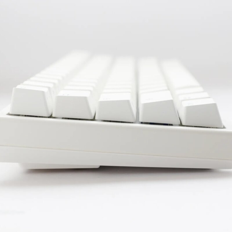 Ducky Keyboard One 2 Pro 60% Mechanical Keyboard; RGB; PBT Double Shot Keycaps – White- Cherry Black .