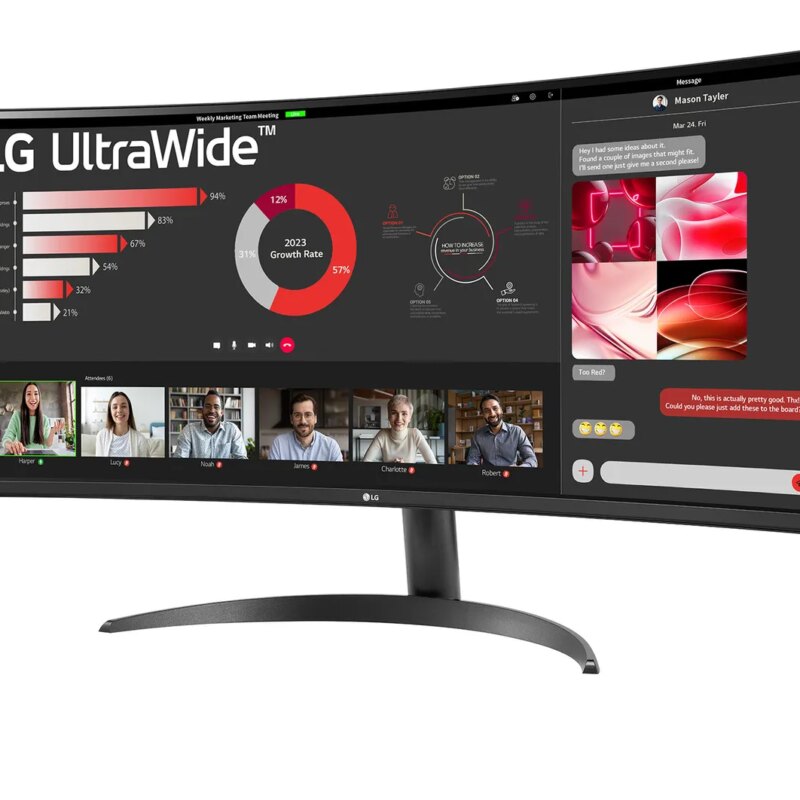 LG UltraWide 34″ QHD VA Curved Monitor 100Hz