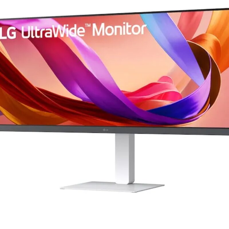 LG UltraWide 34″ FHD IPS White Monitor 100Hz USB-C incl Speaker