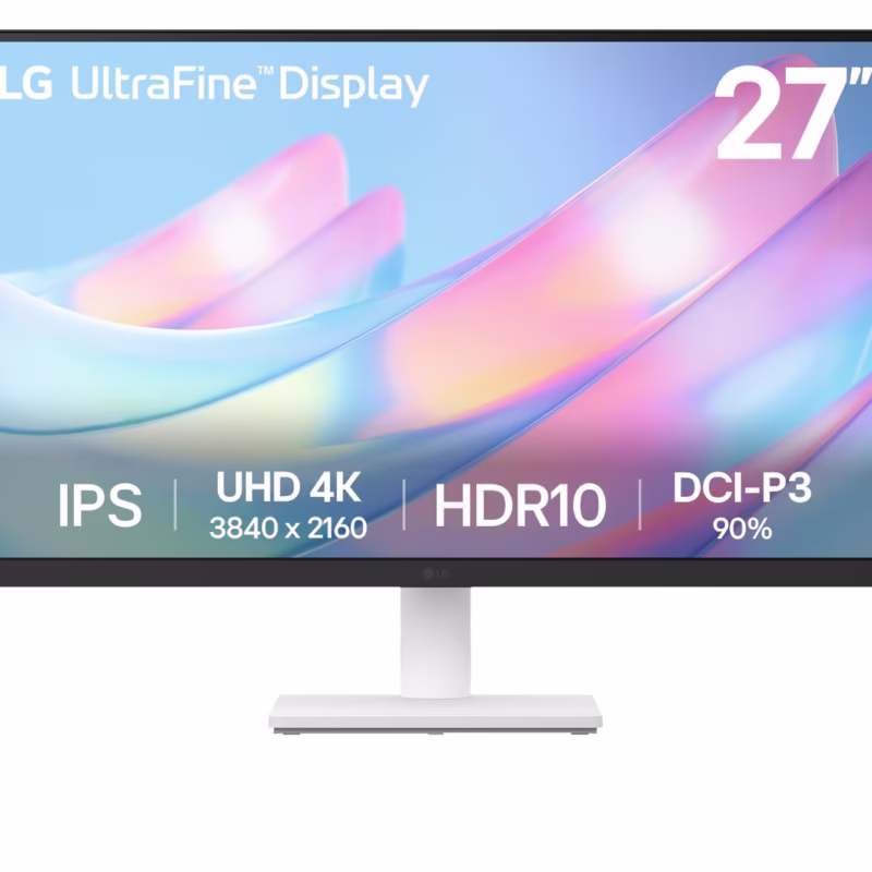 LG UltraFine 27″ 4K UHD IPS Monitor – White