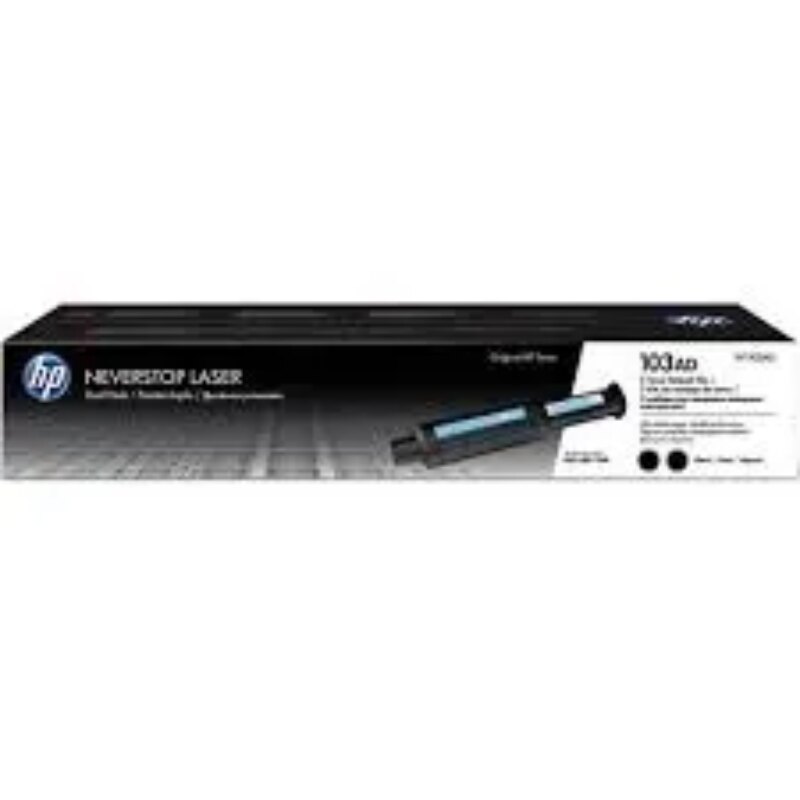 HP 103AD Dual Pack Black Original Neverstop Laser Toner Reload Kit