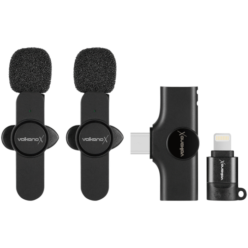 VolkanoX Prodigy Series Wireless Lavalier Microphone – Black