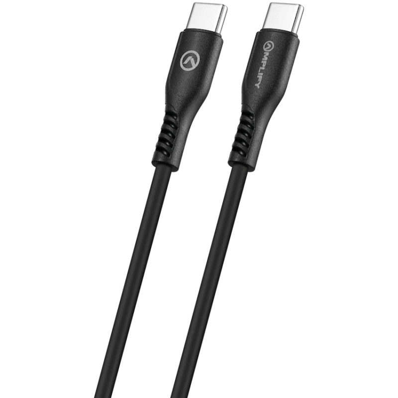 Amplify CoreCharge 1.2m USB-C to USB-C Cable – Black