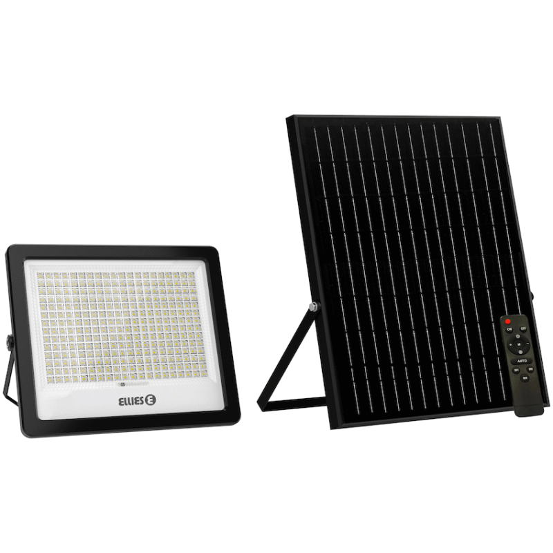 Ellies Nebula Series 300W Solar Flood Light  with 3CCT -BK