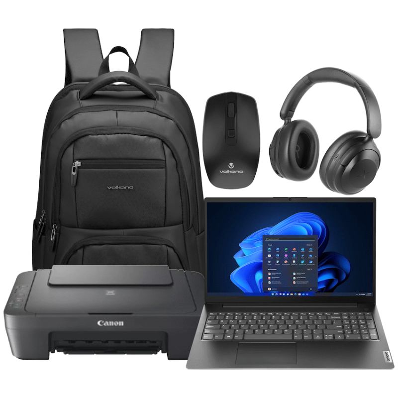 Lenovo 82YU015DSA – V15 AMD Ryzen 5 8/256 Printer+Bag+Mouse+Headphone