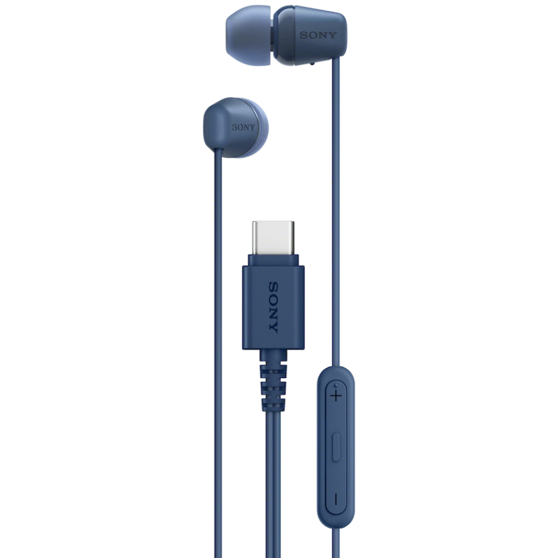Sony EX15C USB-C Wired In-Ear Earphones – Blue