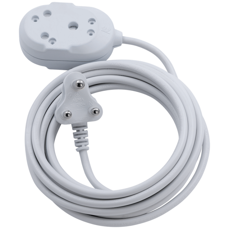 Switched Light-Duty Back-to-Back (BTB) Extension Leads 5m – WT