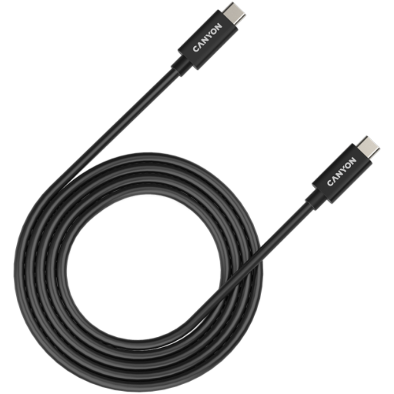 CANYON cable UC-42 USB-C to USB-C 240W 20Gbps 4k 2m Black