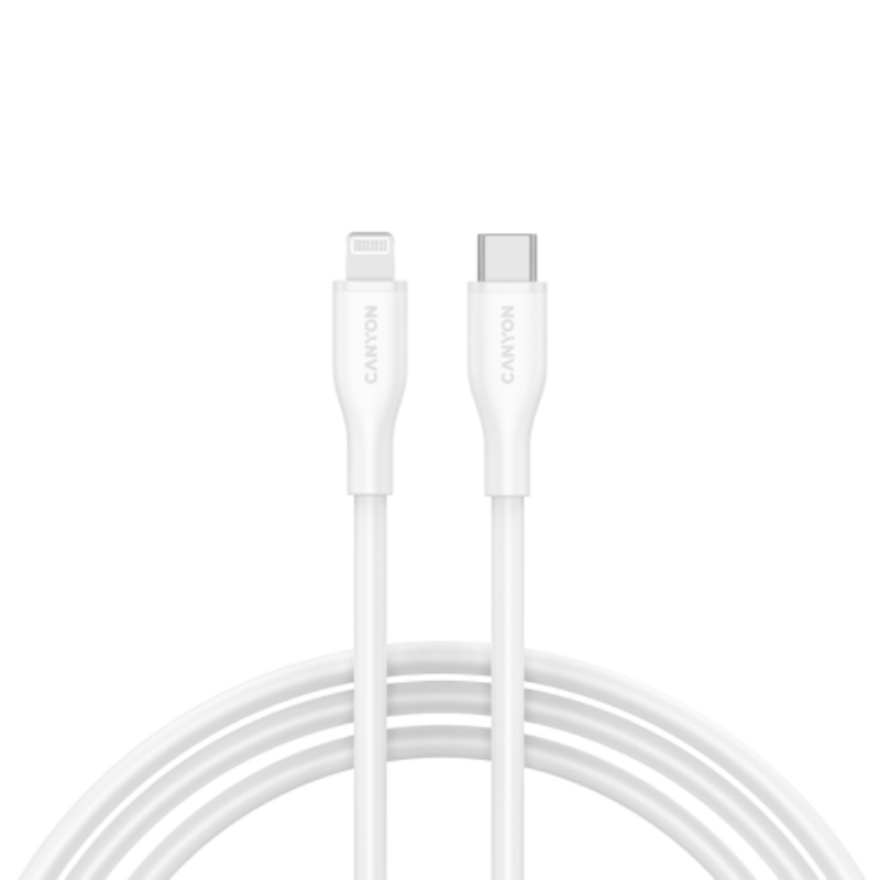 CANYON cable CLNM60 C-L 60W MFI 1m Silicon White