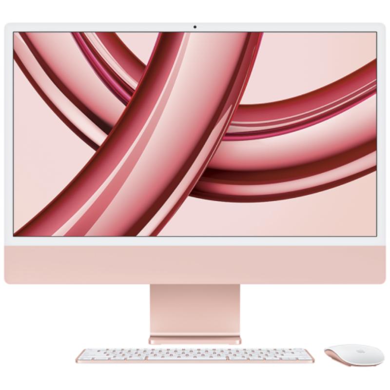 24-inch iMac with Retina 4.5K display: Apple M3 chip with 8‑core CPU and 10‑core GPU, 256GB SSD – Pink,Model A2873