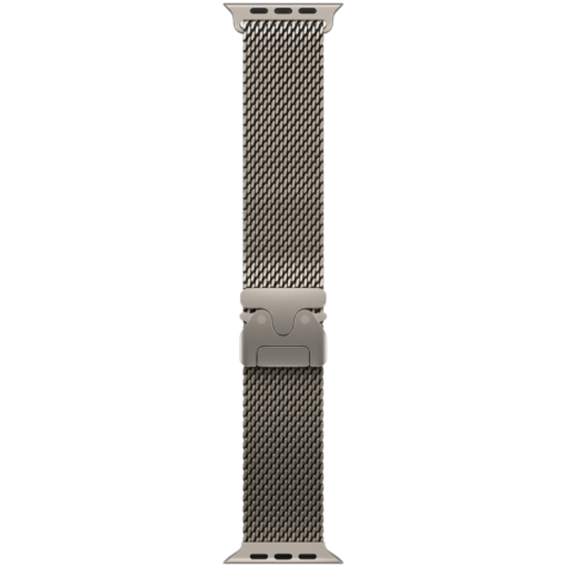 49mm Natural Titanium Milanese Loop – Large