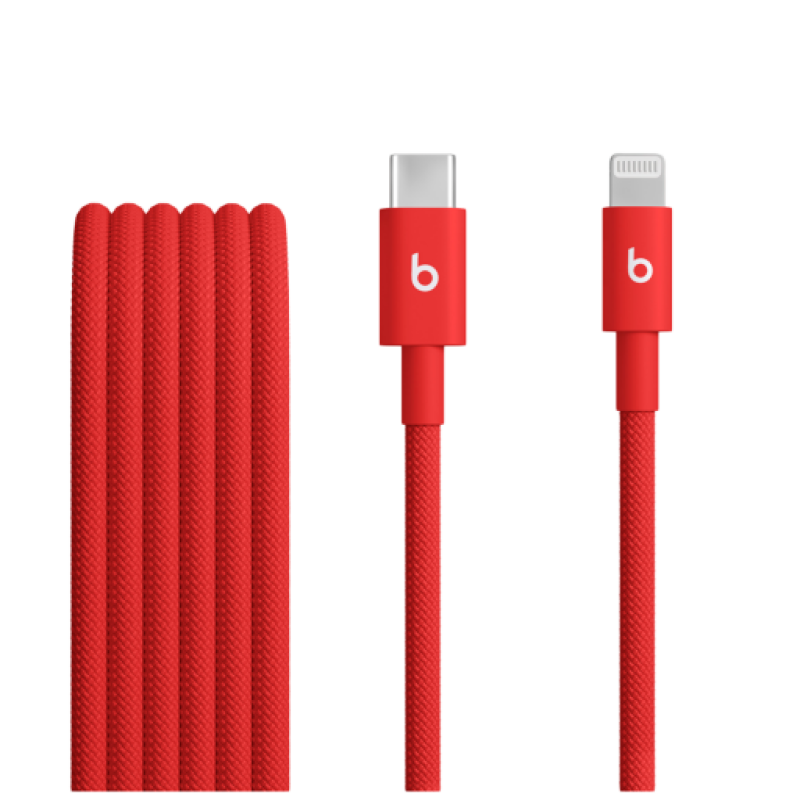 Beats USB-C to Lightning Woven Cable (1.5 m) – Rapid Red