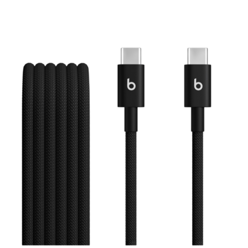 Beats USB-C to USB-C Woven Cable (1.5 m) – Bolt Black