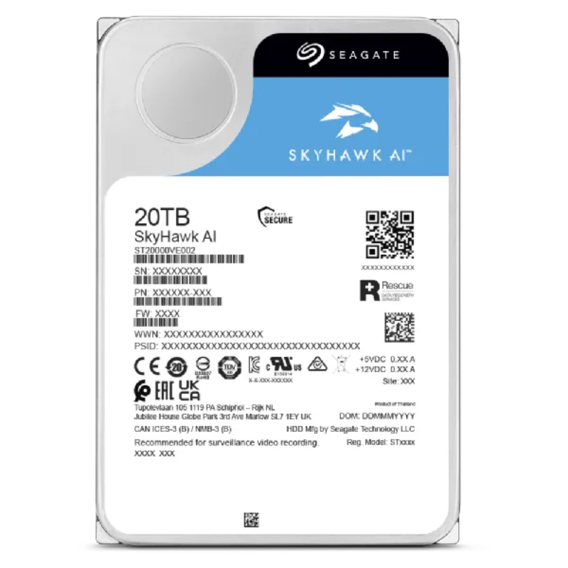 SEAGATE HDD SkyHawk AI  (3.5"/16TB/SATA 6Gb/s/7200rpm)