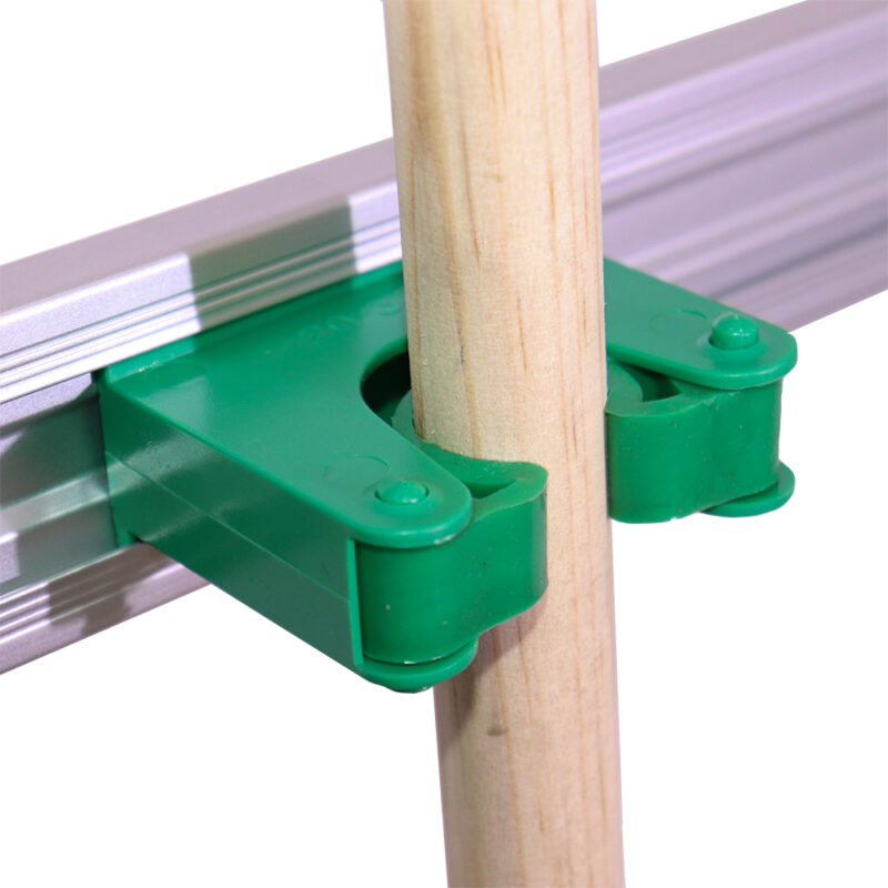Janitorial Wall Rail Bracket Green