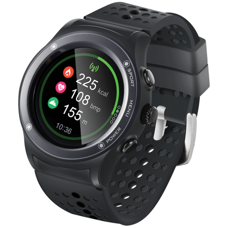 Volkano Active Tech Alpha Plus Series Multisport GPS Round Shape Smart Watch – IP68, Extra Strap