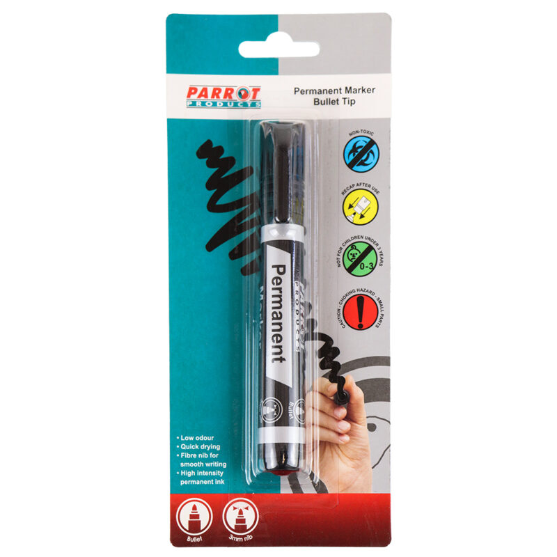 Permanent Marker (Bullet Tip – Carded – Black)