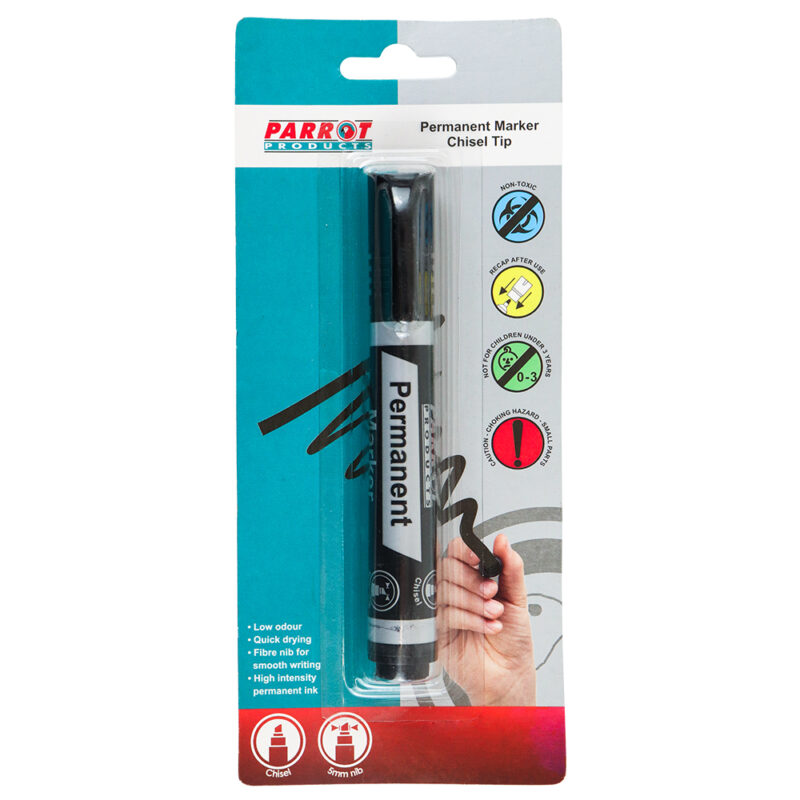 Permanent Marker Chisel Tip (Black)