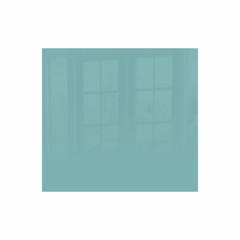 Decorative Glass Wall Tile (598 X 650 X 6mm) Pastel Turquoise