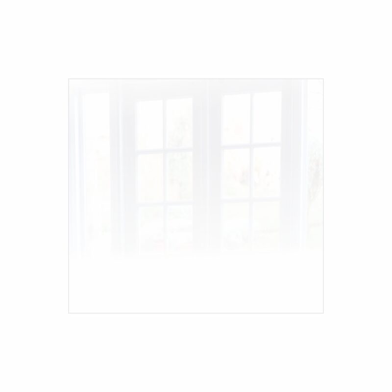 Decorative Glass Wall Tile (598 X 650 X 6mm) White RAL9010