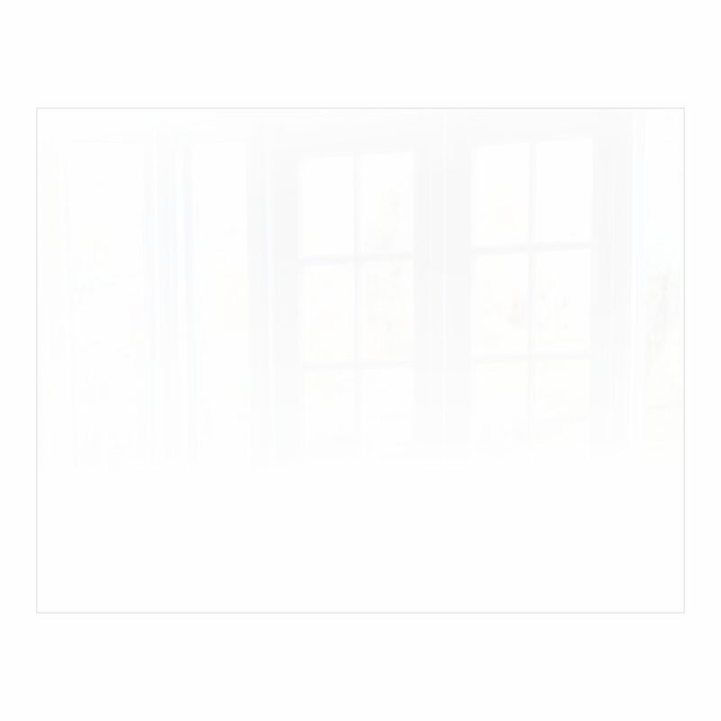 Decorative Glass Wall Tile (898 X 700 X 6mm) White RAL9010