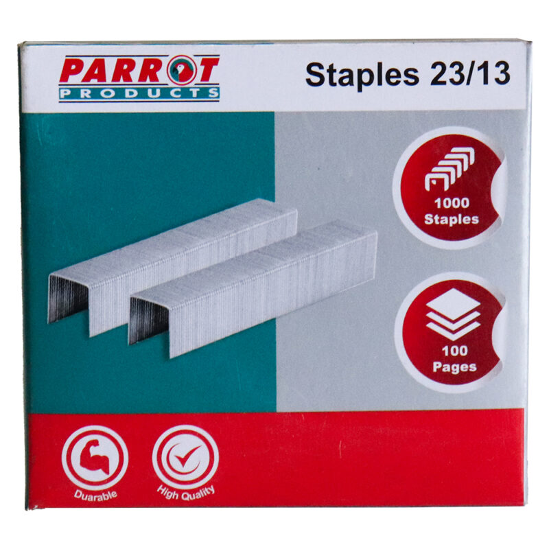 Staples (Staple Size: 23/13 – Box of 1000 – 100 Pages)
