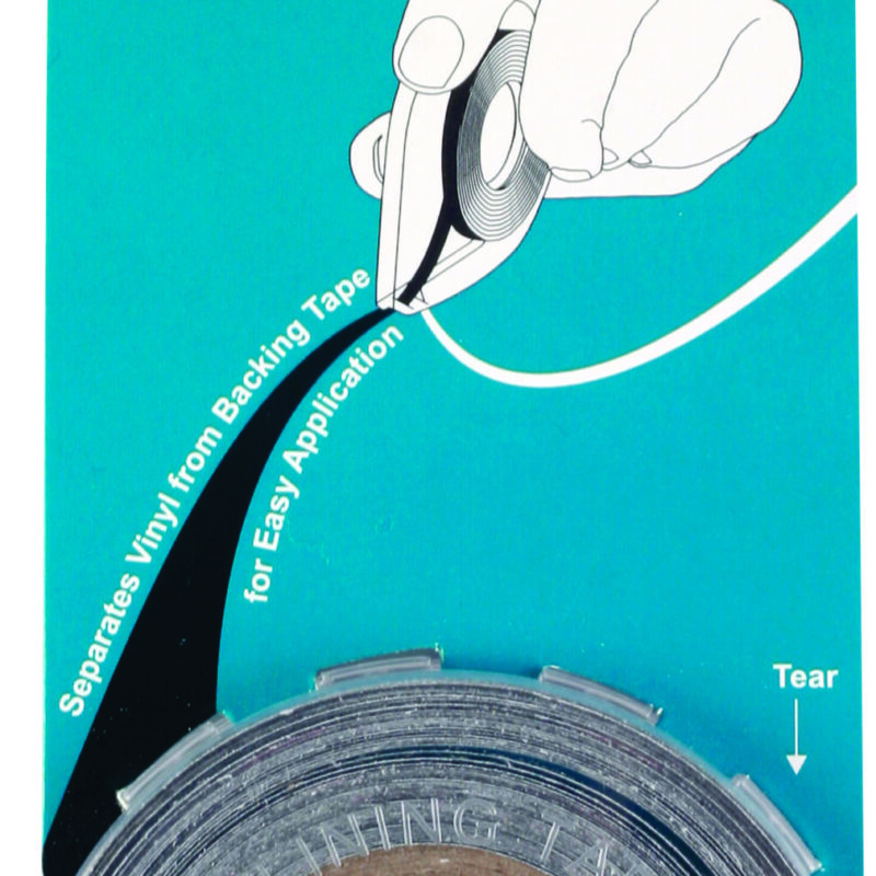 Vinyl Lining Tape (10 Meters – 6mm – Black)