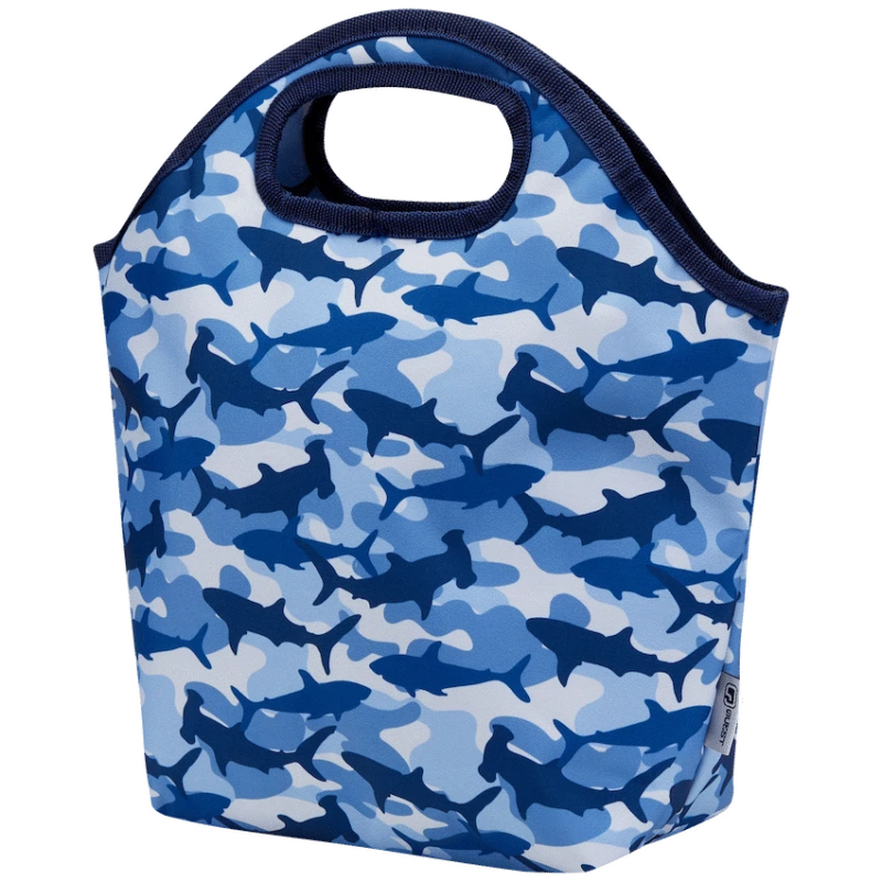 Quest Shark Cammo Lunch Bag Blue