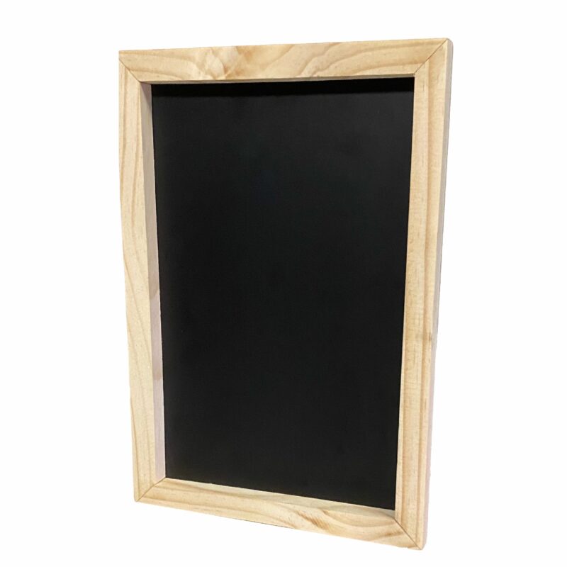 CHALK WRITING SLATE WOOD FRAMED BLACK A4