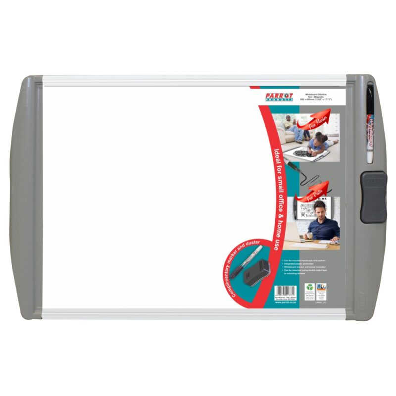 Slimline Non-Magnetic Whiteboard (600*450mm – Retail)