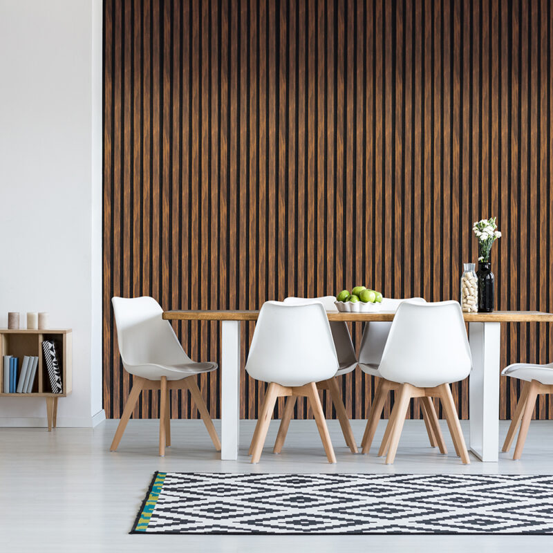 Slatted wall panel 600 x 2400 – Ebony