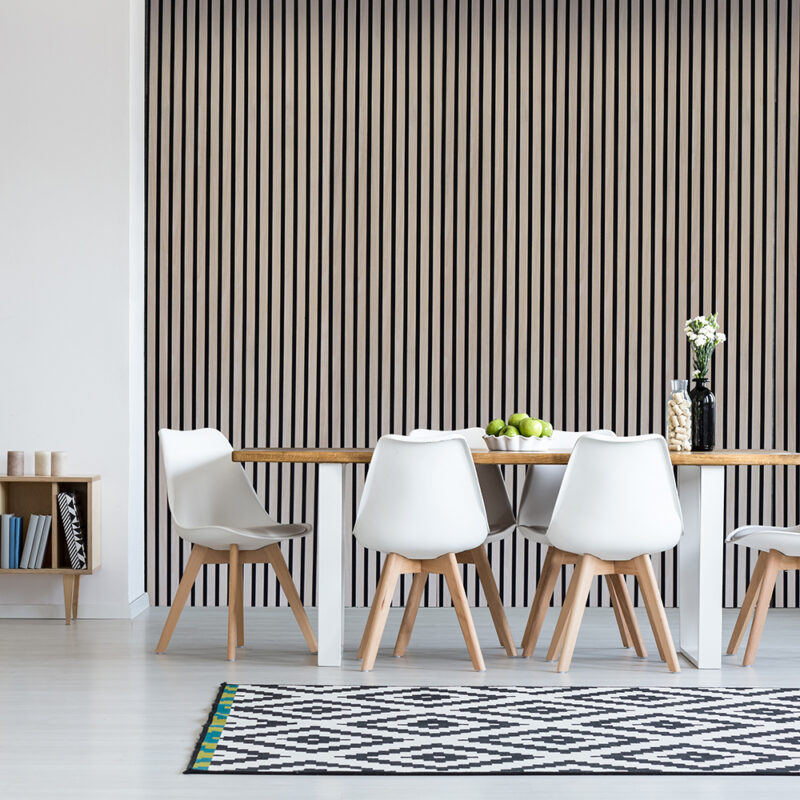 Slatted wall panel 600 x 2400 – Light oak