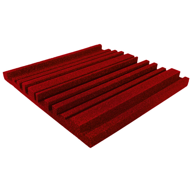 Acoustic Panel Cityscape 500mmx500mm Red
