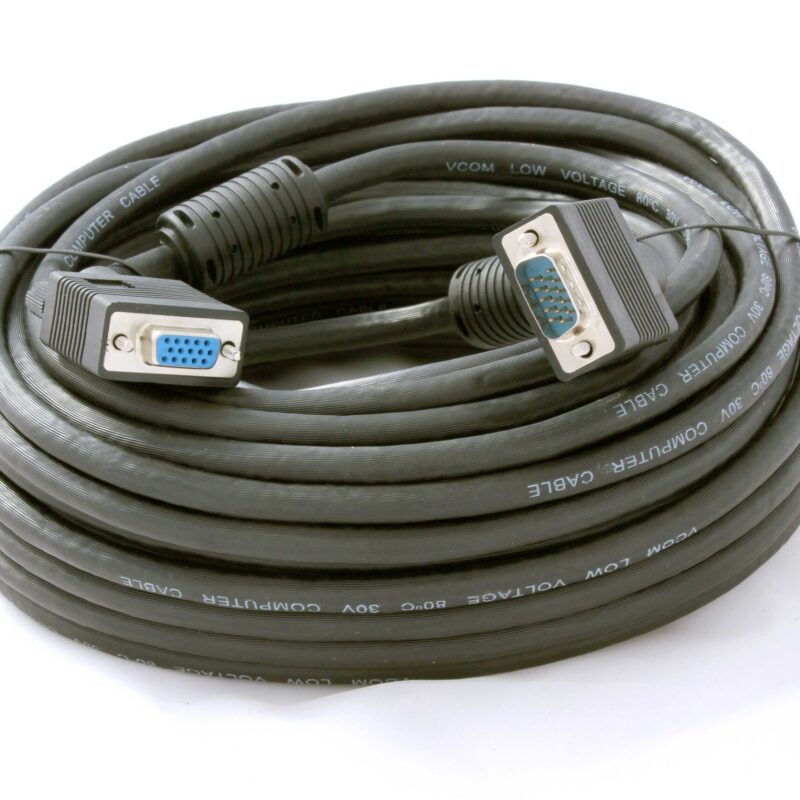 Cable – 15 Pin Male To Female VGA (20M)