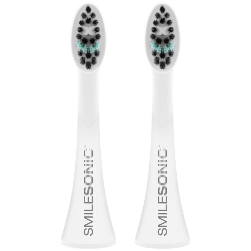 2 Replacement toothbrush heads – White