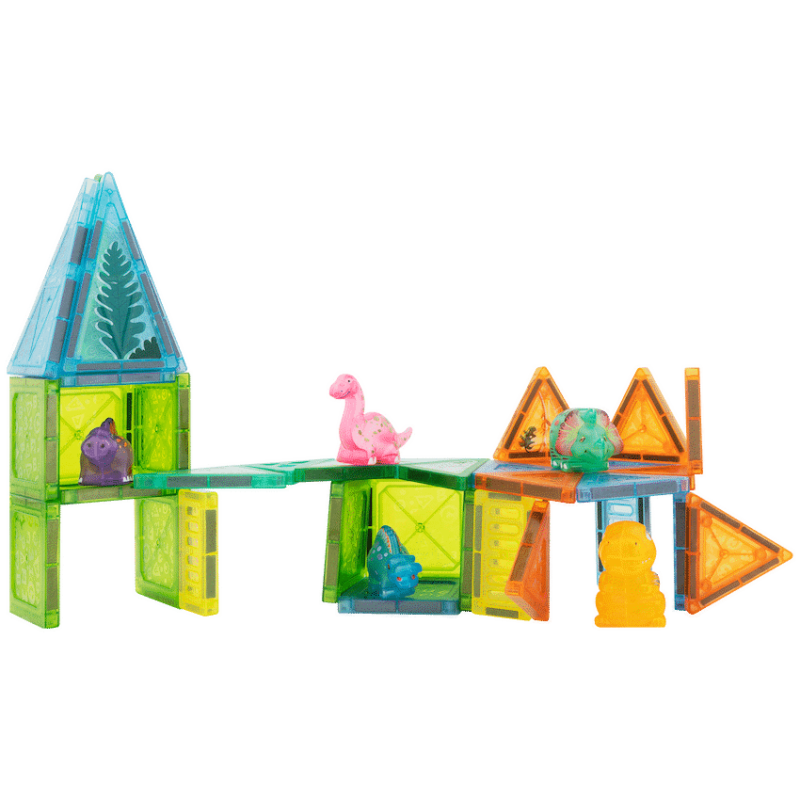 Edu-matic Mini-Mags 44pc Dinosaurs Magnetic Tiles