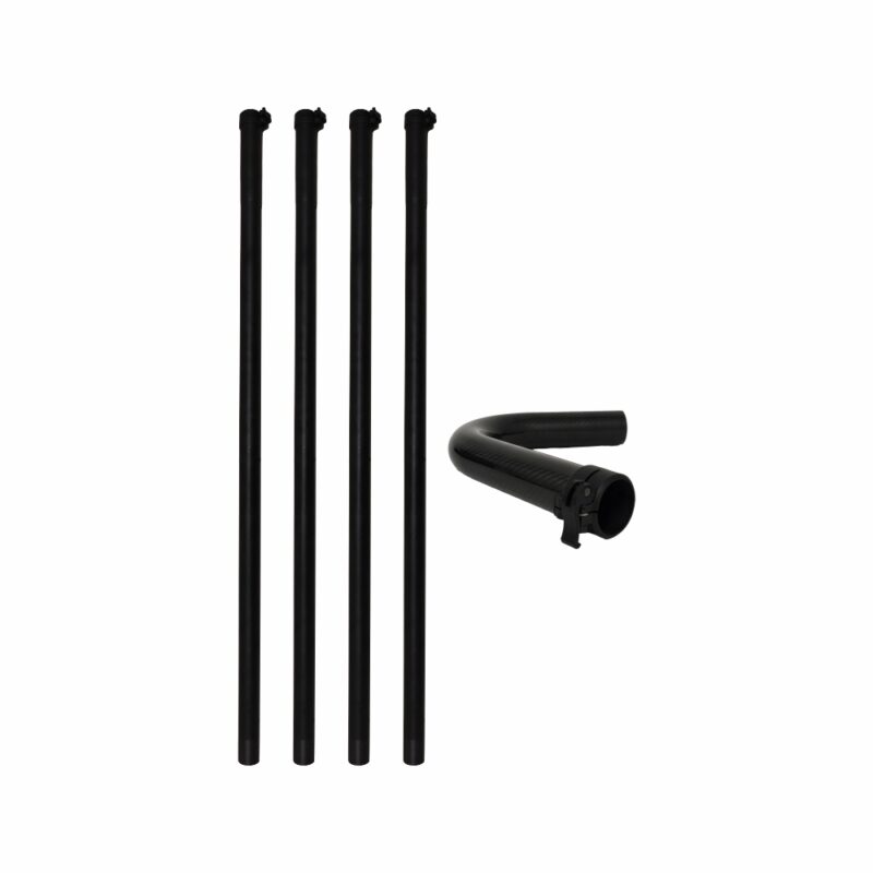 Janitorial High Rise Vacuum Carbon Fibre Poles 1.5m